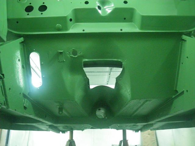 Bodyshell in the spray-booth